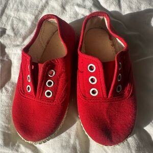 Red Canvas Kids Shoes
